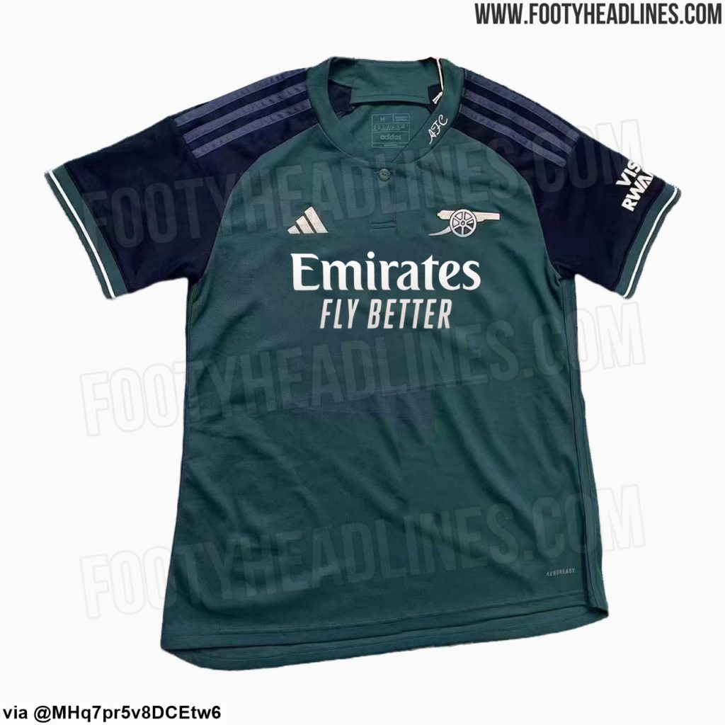 New Arsenal 2023/24 prematch shirt leaked