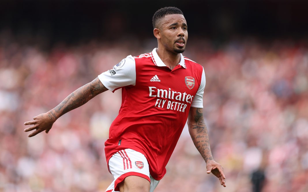 Arsenal unlikely to buy a striker this summer - LONDON, ENGLAND - MAY 14: Gabriel Jesus of Arsenal looks on during the Premier League match between Arsenal FC and Brighton & Hove Albion at Emirates Stadium on May 14, 2023 in London, England. (Photo by Julian Finney/Getty Images)