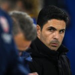 BRIGHTON, ENGLAND - DECEMBER 31: Arsenal manager Mikel Arteta looks on during the Premier League match between Brighton & Hove Albion and Arsenal FC at American Express Community Stadium on December 31, 2022 in Brighton, England. (Photo by Mike Hewitt/Getty Images)