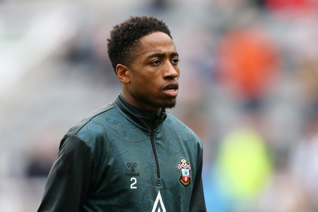 NEWCASTLE UPON TYNE, ENGLAND - APRIL 30: Kyle Walker-Peters of Southampton looks on prior to the Premier League match between Newcastle United and Southampton FC at St. James Park on April 30, 2023 in Newcastle upon Tyne, England. (Photo by Matt McNulty/Getty Images)