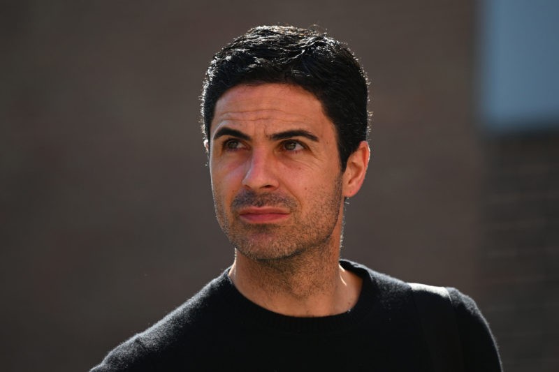 NOTTINGHAM, ENGLAND - MAY 20: Mikel Arteta, Manager of Arsenal, arrives at the stadium prior to the Premier League match between Nottingham Forest and Arsenal FC at City Ground on May 20, 2023 in Nottingham, England. (Photo by Clive Mason/Getty Images)