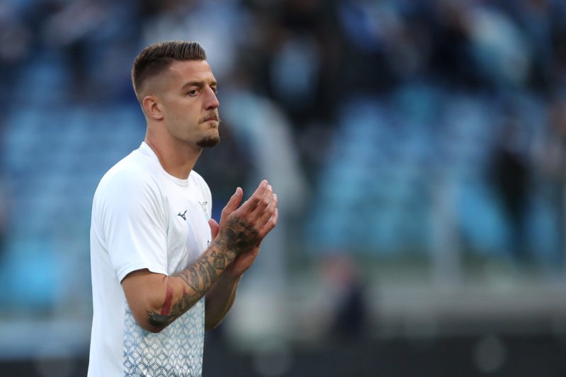 Arsenal transfers - ROME, ITALY - MAY 12: Sergej Milinkovic-Savic of Lazio warms up prior to the Serie A match between SS Lazio and US Lecce at Stadio Olimpico on May 12, 2023 in Rome, Italy. (Photo by Paolo Bruno/Getty Images)
