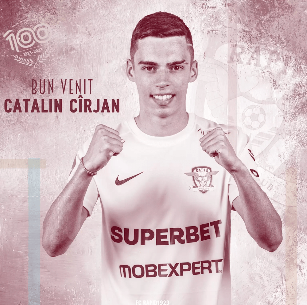 Rapid Bucuresti announce the signing of Catalin Cirjan on loan from Arsenal