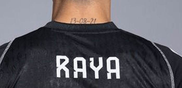 David Raya's tattoo