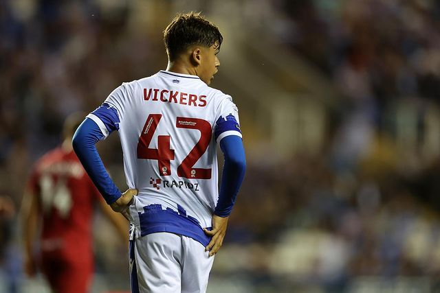 Caylan Vickers plays for Reading (Photo via Vickers on Instagram)