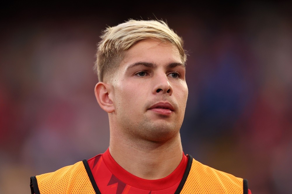 LONDON, ENGLAND: Emile Smith Rowe of Arsenal looks on prior to the Premier League match between Crystal Palace and Arsenal FC at Selhurst Park on August 21, 2023. (Photo by Julian Finney/Getty Images)