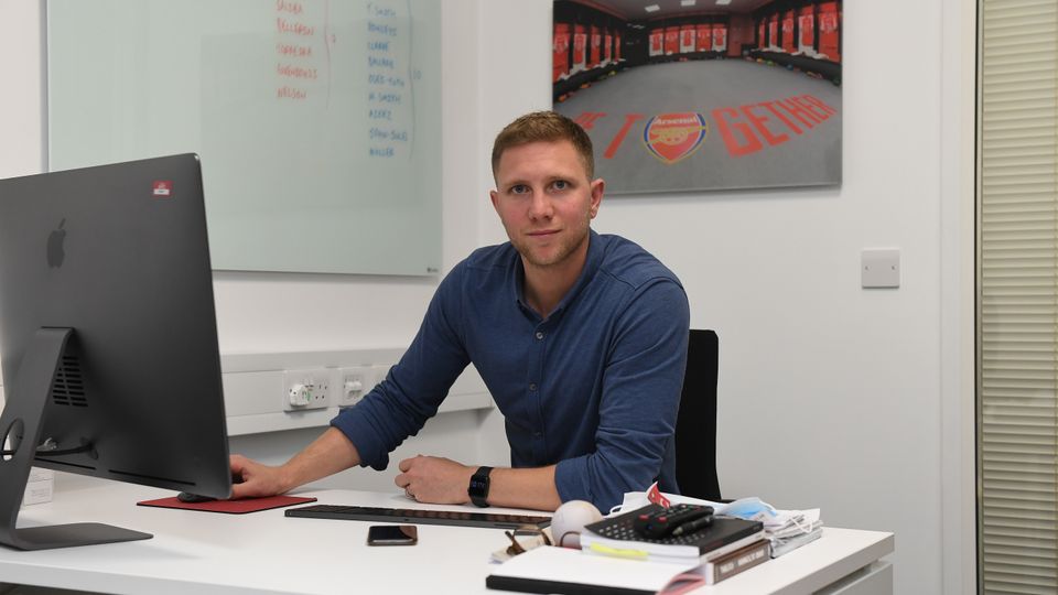 Ben Knapper during his time with Arsenal (Photo via Canaries.co.uk)