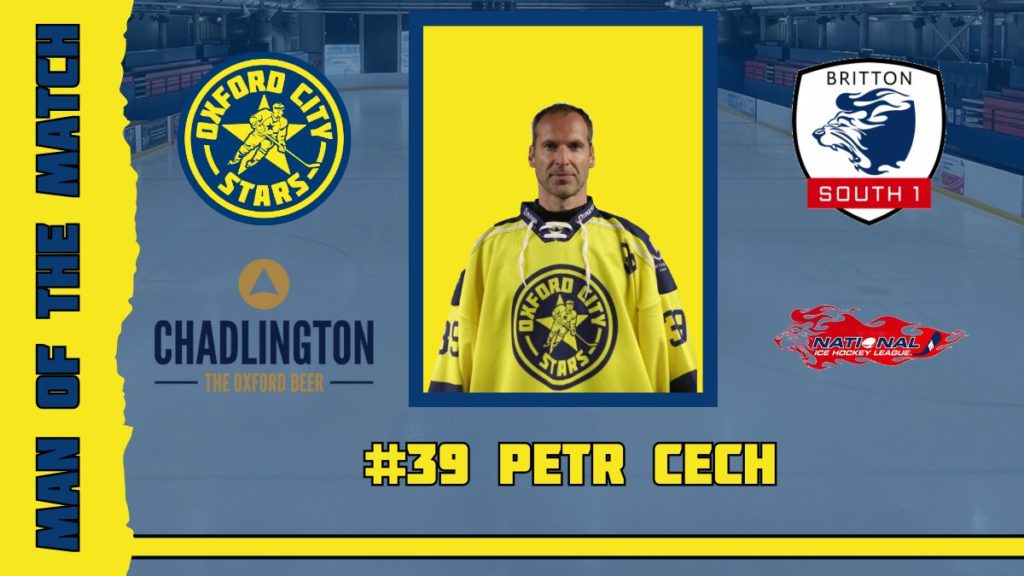 Petr Cech wins Man of the Match for the Oxford City Stars