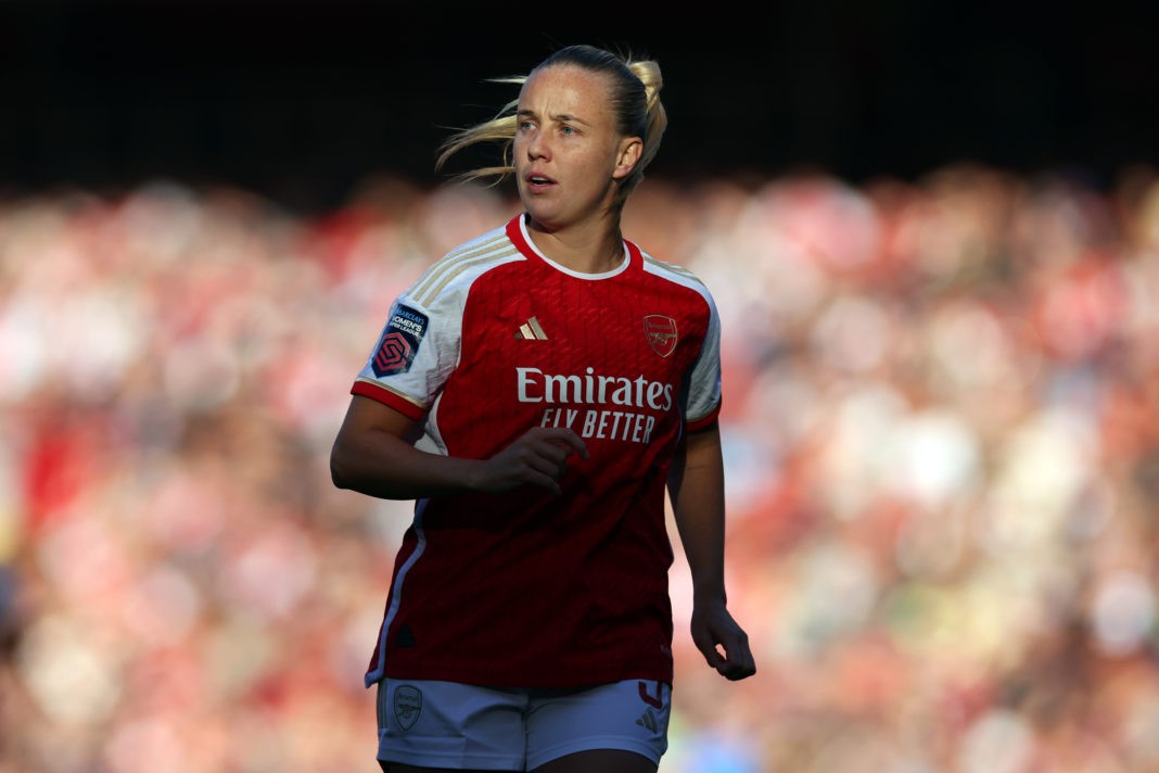 LONDON, ENGLAND - OCTOBER 15: Beth Mead of Arsenal during the Barclays Womens Super League match between Arsenal FC and Aston Villa at Emirates Stadium on October 15, 2023 in London, England. (Photo by Marc Atkins/Getty Images)
