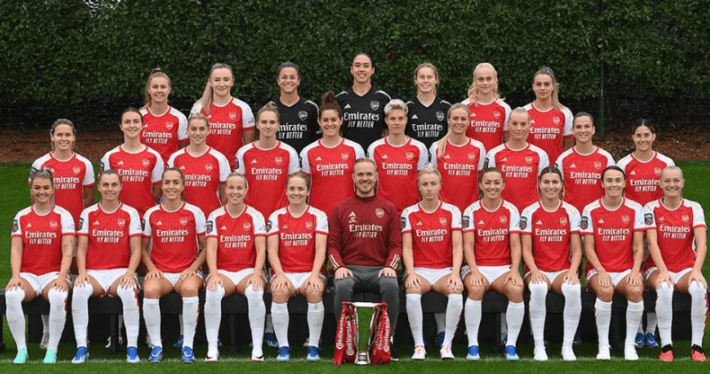Arsenal women's squad photo 23/24
