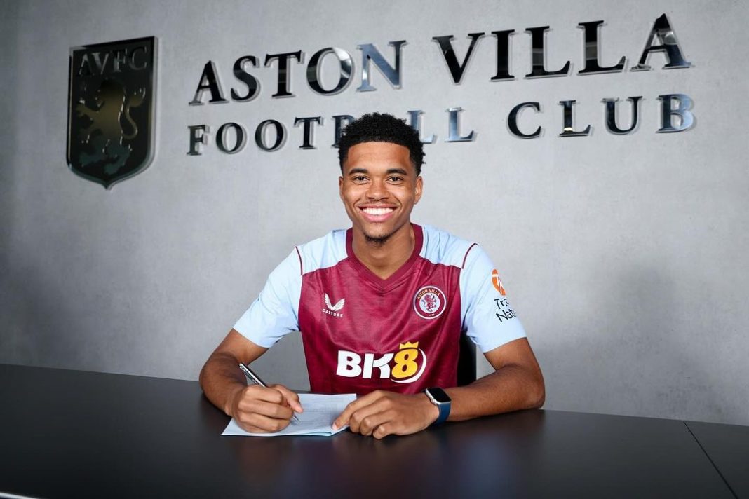 Lino Sousa signing for Aston Villa (Photo via Sousa on Instagram)