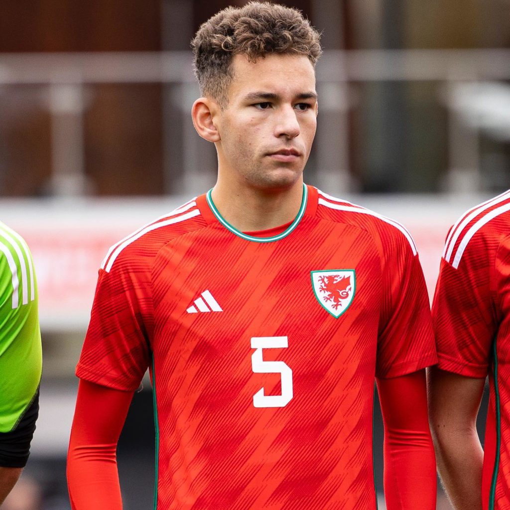 Brayden Clarke with Wales u17s (Photo via Clarke on Instagram)