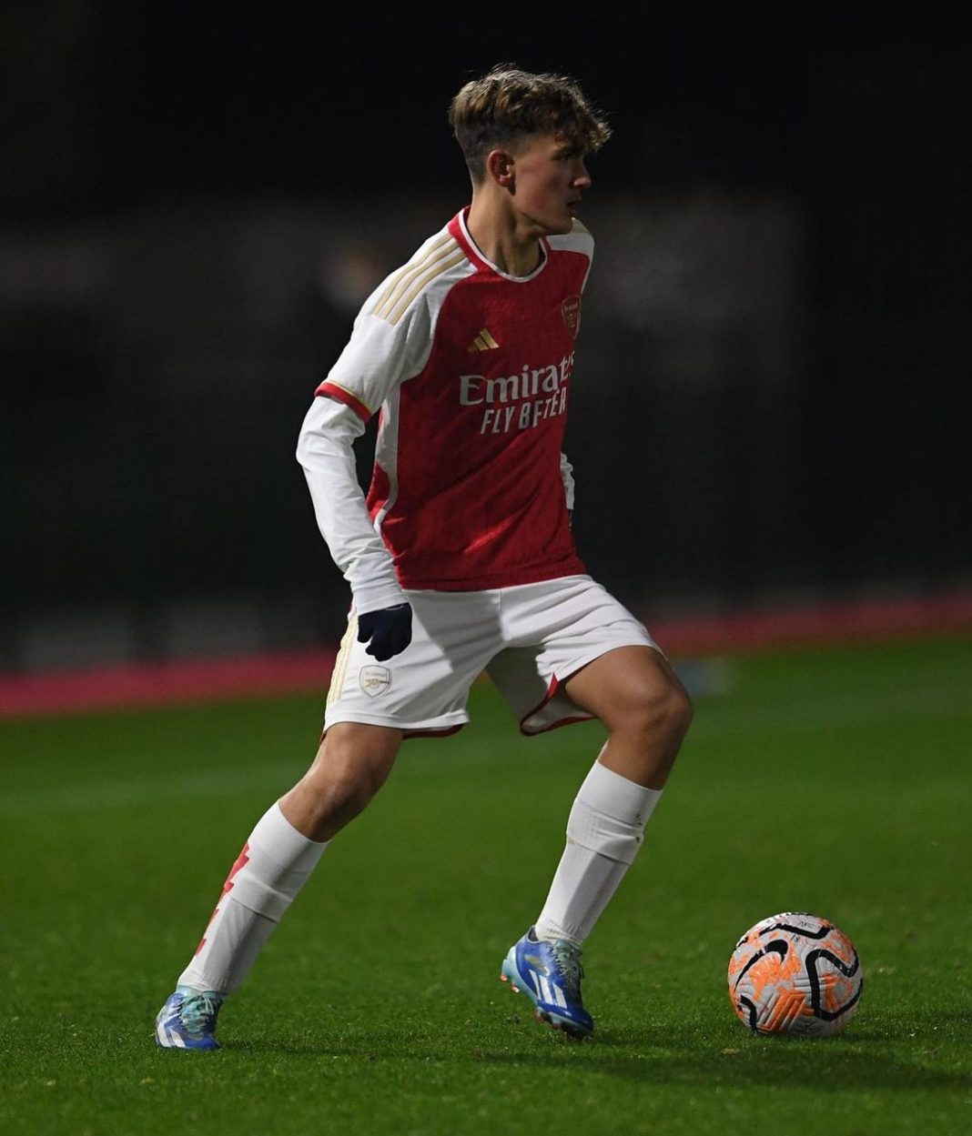 Max Dowman plays for the Arsenal academy (Photo via Dowman on Instagram)