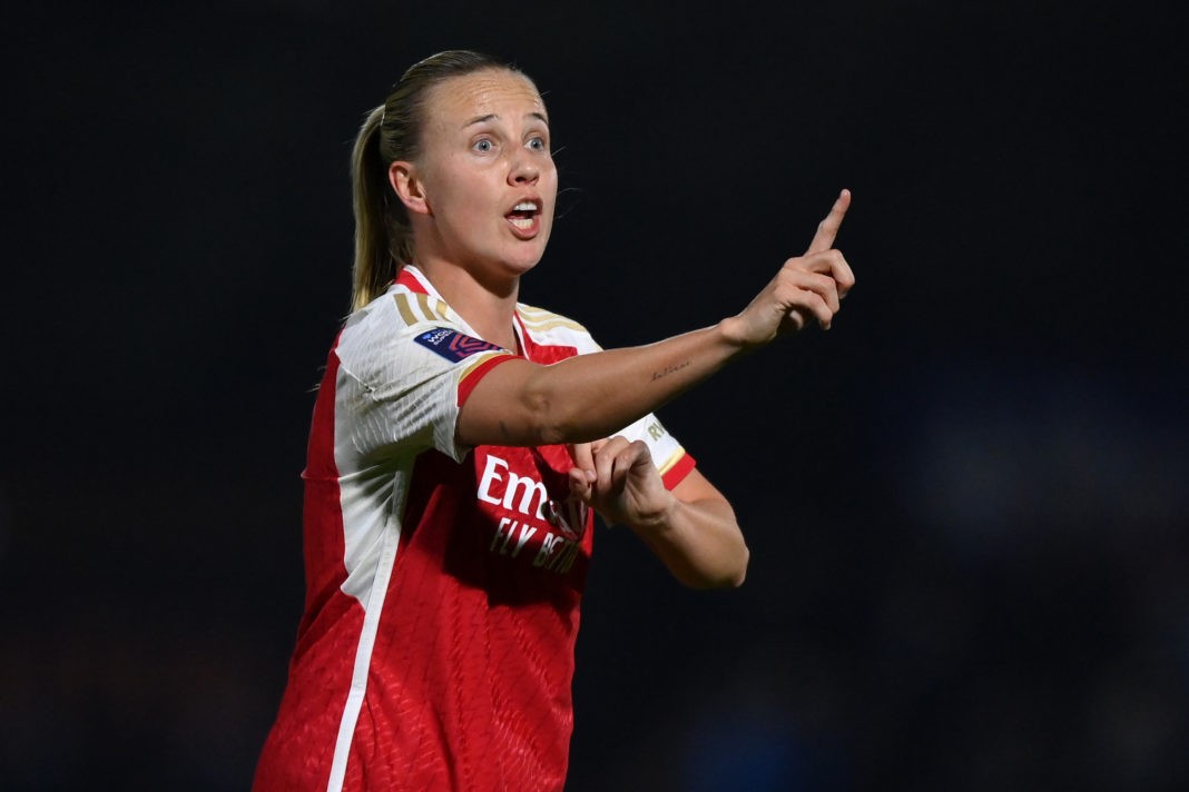 BOREHAMWOOD, ENGLAND - MARCH 06: Beth Mead of Arsenal reacts during the FA Women's Continental Tyres League Cup Semi Final match between Arsenal and Aston Villa at Meadow Park on March 06, 2024 in Borehamwood, England. (Photo by Justin Setterfield/Getty Images)