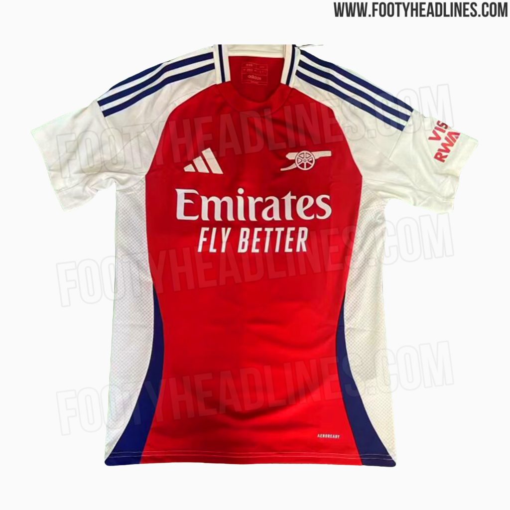 Arsenal 2024/25 kit leak (Photo via FootyHeadlines.com)