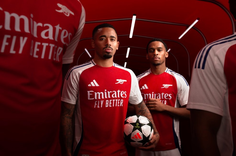 Arsenal's new home kit for the 2024/25 season (Photo via Arsenal.com)