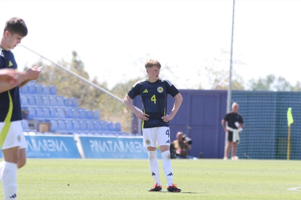 Callan Hamill playing for the Scotland u15s (Photo via Hamill on Instagram)