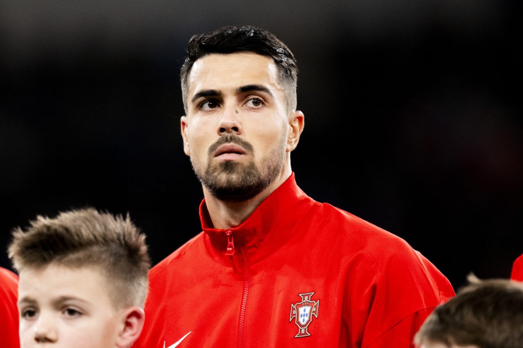 LJUBLJANA, SLOVENIA - MARCH 26: Diogo Costa of Portugal reacts during the international friendly match between Slovenia and Portugal on March 26, 2024 in Ljubljana, Slovenia.(Photo by Jurij Kodrun/Getty Images)