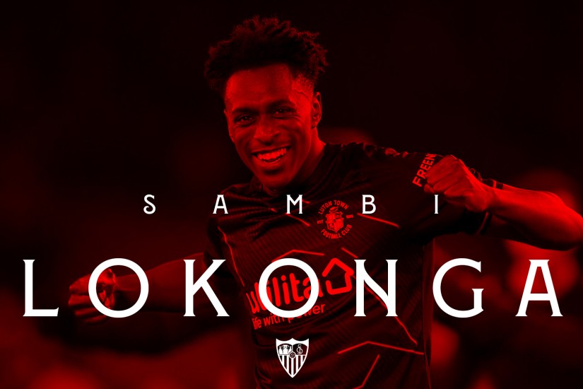 Sevilla's Albert Sambi Lokonga announcement graphic