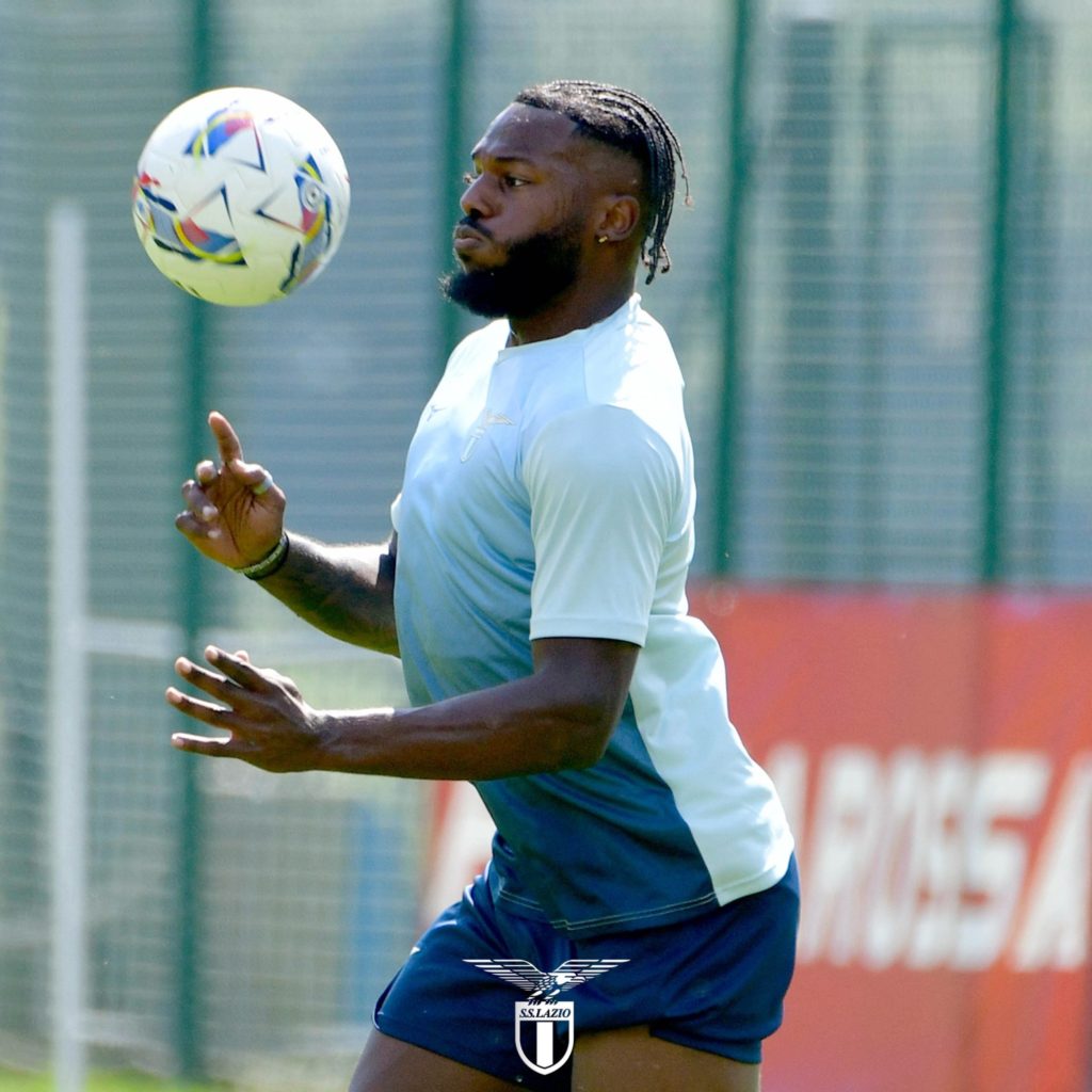 Nuno Tavares in training with Lazio (Photo via Lazio on Twitter)