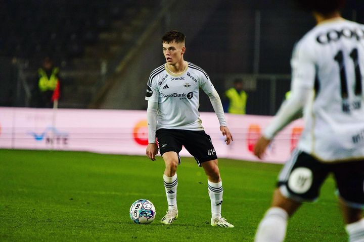 Sverre Nypan playing for Rosenborg (Photo via Nypan on Instagram)