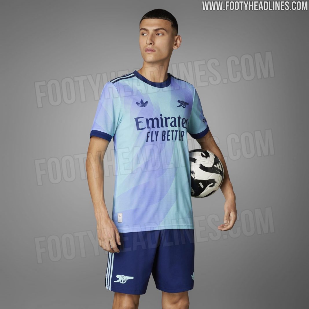 Arsenal third kit 2024/25 leaks (Photo via Footy Headlines)