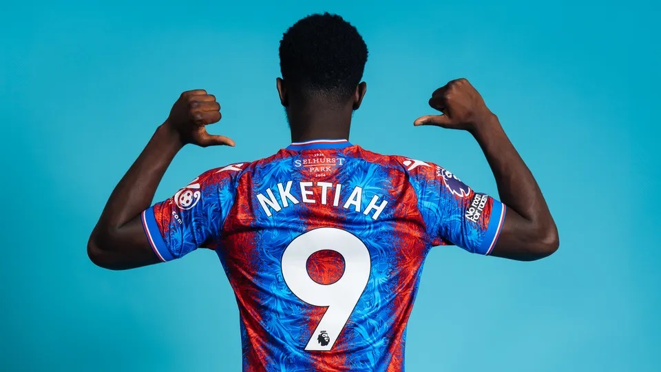 Eddie Nketiah after signing for Crystal Palace (Photo via CPFC.co.uk)