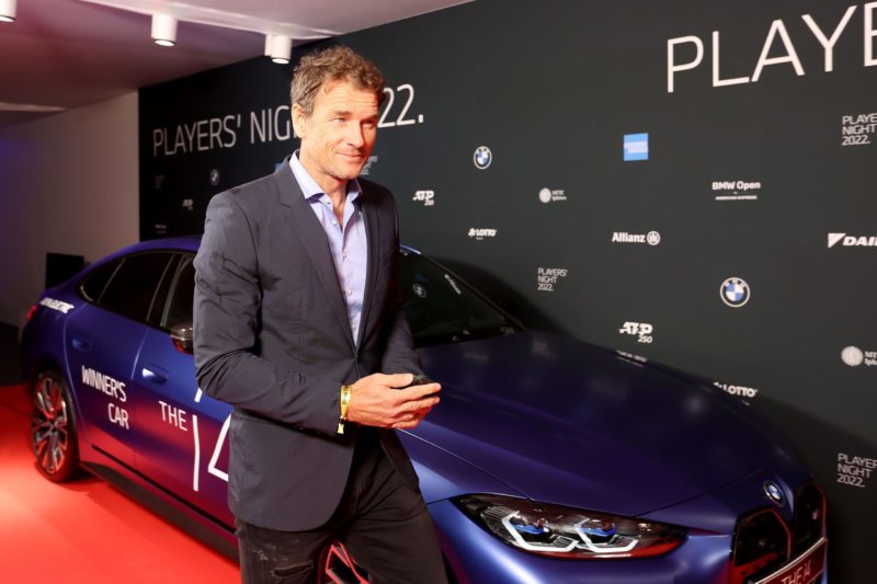 MUNICH, GERMANY - APRIL 25: Jens Lehmann attends the BMW Open by American Express Players Night 2022 on day three of the BMW Open by American Express at MTTC IPHITOS on April 25, 2022 in Munich, Germany. (Photo by Alexander Hassenstein/Getty Images)