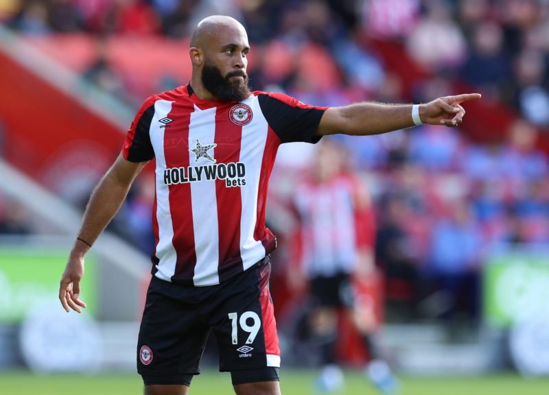 BRENTFORD, ENGLAND - SEPTEMBER 28: Bryan Mbeumo of Brentford during the Premier League match between Brentford FC and West Ham United FC at Brentford Community Stadium on September 28, 2024 in Brentford, England. (Photo by Richard Pelham/Getty Images)