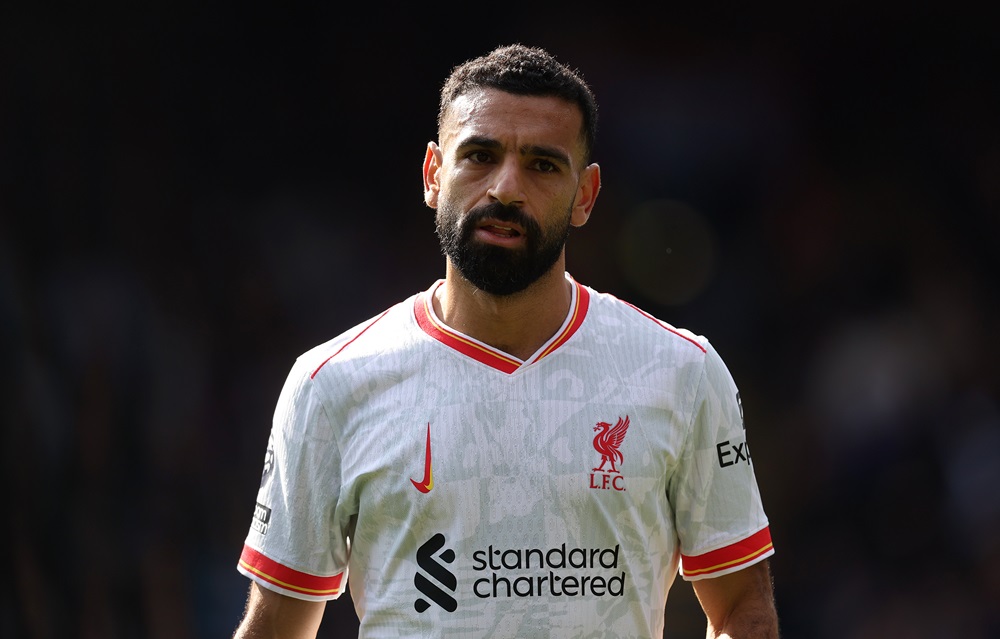 LONDON, ENGLAND: Mohamed Salah of Liverpool during the Premier League match between Crystal Palace FC and Liverpool FC at Selhurst Park on October 05, 2024. (Photo by Julian Finney/Getty Images)