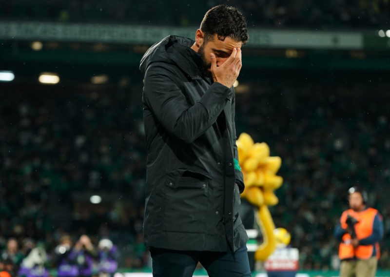 LISBON, PORTUGAL - NOVEMBER 01: Head Coach Ruben Amorim of Sporting CP before the start of the Liga Portugal Betclic match between Sporting CP and CF Estrela da Amadora at Estadio Jose Alvalade on November 1, 2024 in Lisbon, Portugal. (Photo by Gualter Fatia/Getty Images)